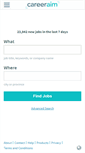 Mobile Screenshot of careeraim.com